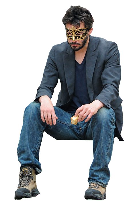 Sad Keanu Sitting on no Bench